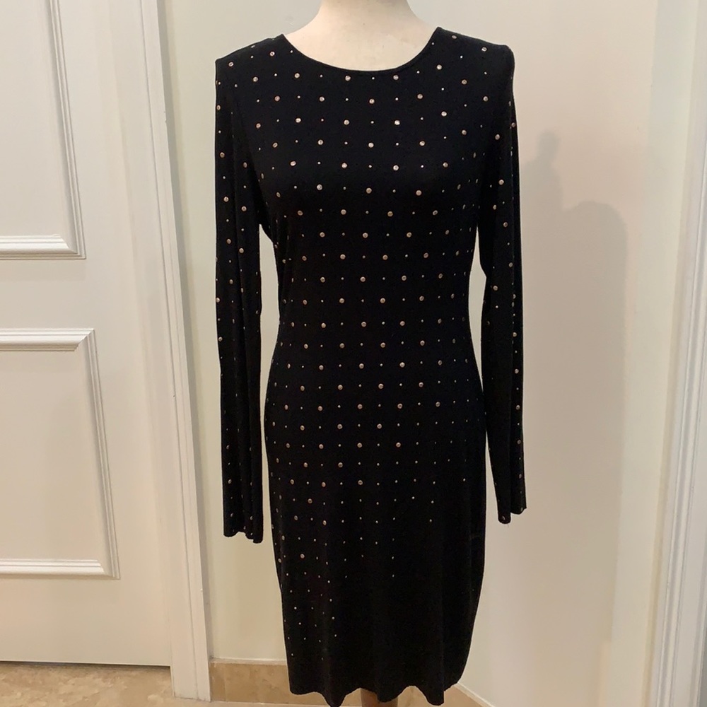 Cynthia Steffe Natasha black studded dress